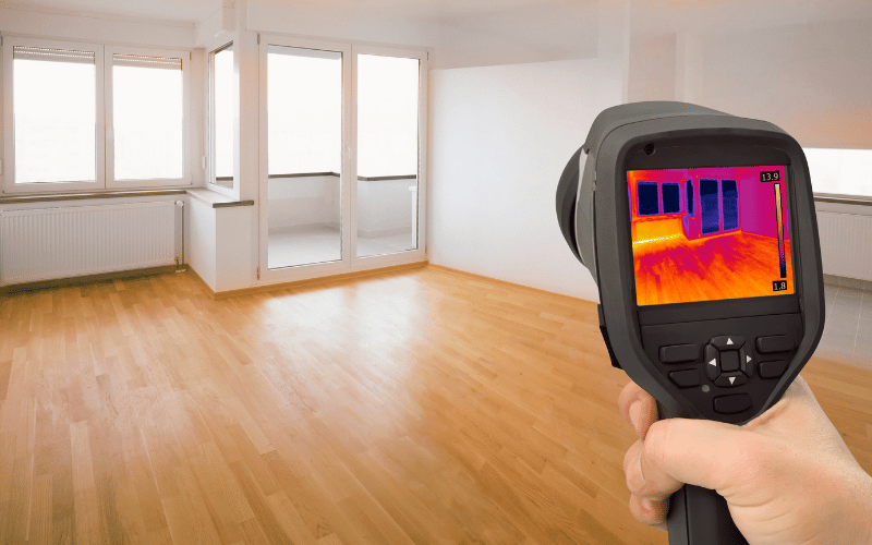 Détection de fuite non destructive par caméra thermique - Plombier Oise